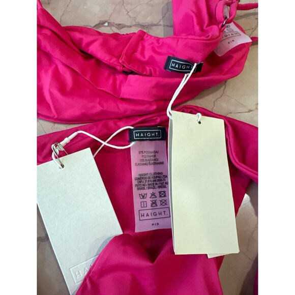 HAIGHT. Agatha Bikini Set in Intense Pink Small New Womens Top Bottoms Leila - Picture 6 of 12